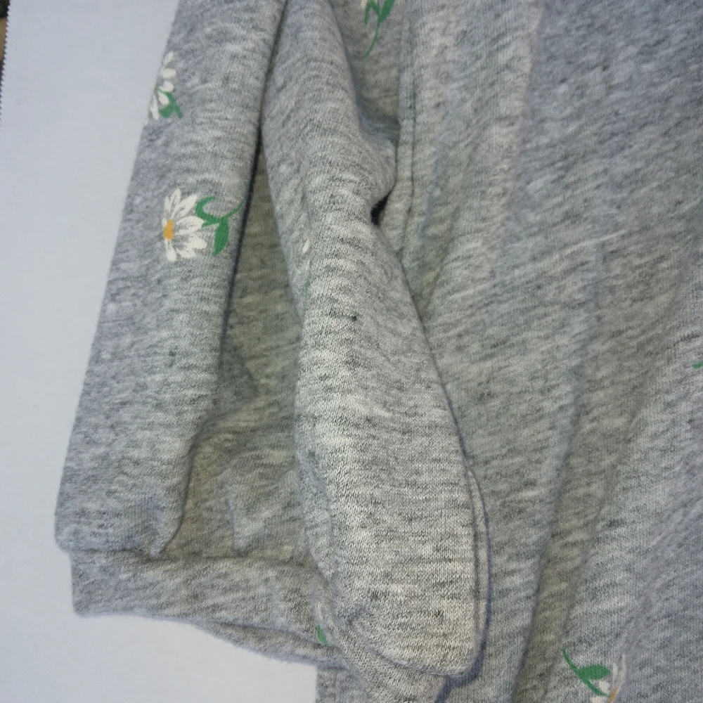 Old Navy French terry Womens size XXL  Daisy print, 3/4 sleeve, tunic pullover - Picture 7 of 8